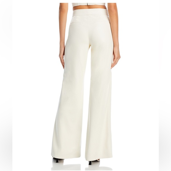 Alice + Olivia Dylan High Waist Wide Leg Pant Size 8 - Picture 3 of 9